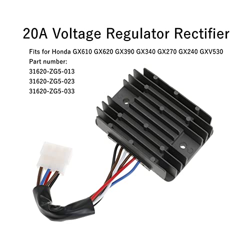 31620-ZG5-033 Voltage Regulator Rectifier for Honda GX610 GX620 GX390 GX340 GX270 GX240 GXV530 Rectifier Assembly (20A)