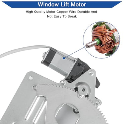 Obaee Window Regulator with Motor Front Left Driver Side, Replace 741-844