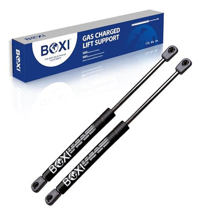Qty(2) BOXI 6914 Universal Lift Supports Struts Shocks Extended Length: 7.50 Inches, Compressed Length: 5.5 Inches, Force: 82 Lbs, 10mm Ball Socket Struts 6914