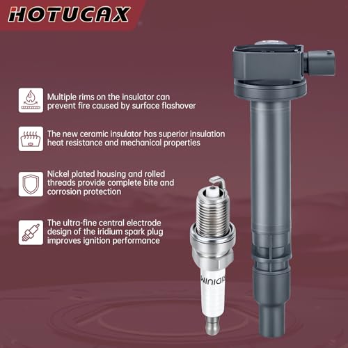 UF323 Ignition Coils & Spark Plugs Tune Up Kit, 4 Pack - size: UF323 & Spark Plugs