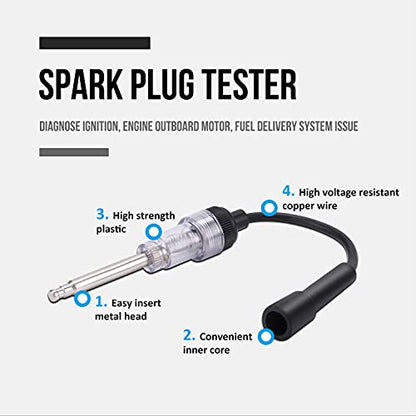 Lichamp 12pcs Compression Tester Adapter Kit with Spark Tester