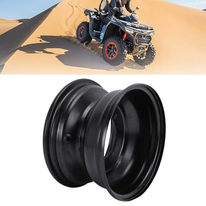Acouto 8 Inch ATV Front Wheel Rim 19x7-8 19x7.00- Go Kart Wheel Rim 4 Hole High Strength Steel Hub for Dirt Bike Buggy Ride On Mower