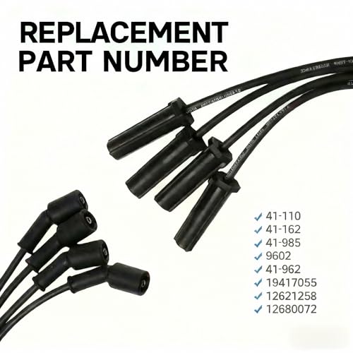 Spark Plug Wire Kit 9748HH & 41-962 Plugs for Chevy GMC Hummer 88862122