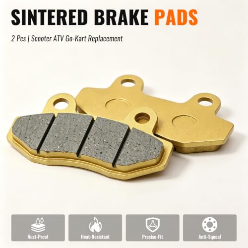 Minho Motorcycle Front Disc Brake Pads Compatible with Chinese Scooter Taotao 150 long style go kart Gy6 49cc 50cc 125cc 150cc 200cc 250cc ATV Dirt Bike Pit Bike Roketa TaoTao Baja Sun - style: 012