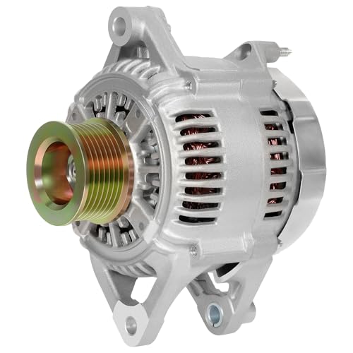 SCITOO 13824 Alternator 12V 136A fit for Dodge for Ram 1500 1999-2001 - size: 136A, style: 13824 Alternator