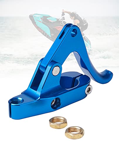 KEMIMOTO Finger Throttle Compatible with Wave Runner Jet Ski Sliver Blue Aluminum Alloy - color: Blue