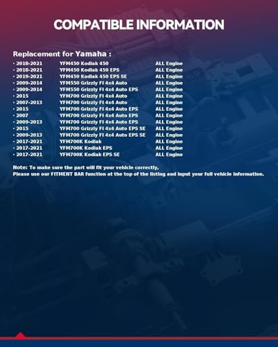 KAX 20.9in Rear CV Axle Shaft Assembly for YFM550 Grizzly FI 4x4 Auto - size: Rear 20.9 in