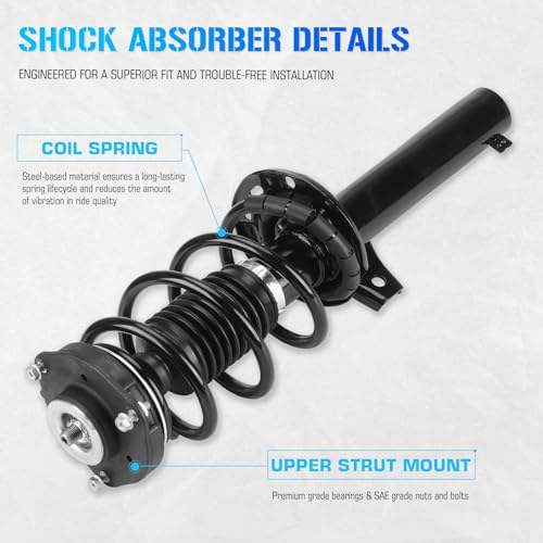 ILONPA (4) Front Struts & Sway Bar Links for 2006-2017 Volkswagen Jetta