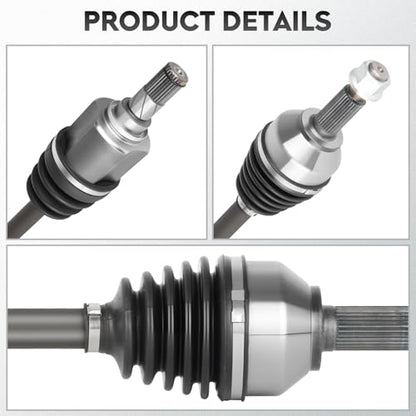ILONPA NEW Left & Right Front CV Axle Shaft Assembly 2PCs CV Joint
