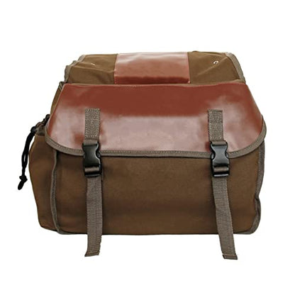Shkalacar Saddlebag Panniers Bag Saddlebag Side Tool Bags Motorbike Large Capacity Saddle Bag Waterproof Panniers Box Side Tools Bag Pouch Cycling Luggage Bag Riding Saddlebag with 2 Side Pockets - color: Khaki