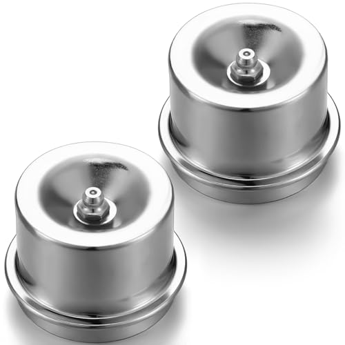 Morningro 2 Pcs 1.98'' Axle Grease Cap Boat Trailer Hub Dust Fitting Cap