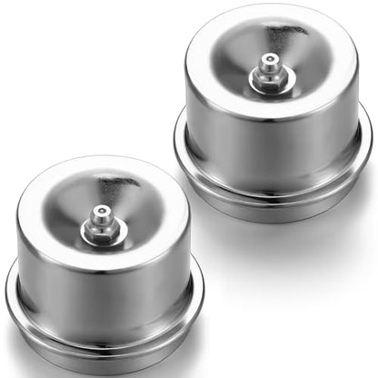 Morningro 2 Pcs 1.98'' Axle Grease Cap Boat Trailer Hub Dust Fitting Cap