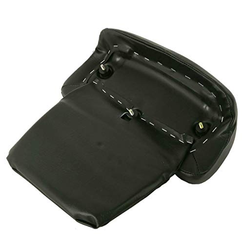 TCT-MOTORPARTS Chopped Tour Luggage Trunk Backrest Mount Bracket Rack Fit for 2014-2025 Harley Road Glide Street Glide Special Ultra Limited Road King Electra Glide - color: Vivid Black Chopped Trunk+Black Rack