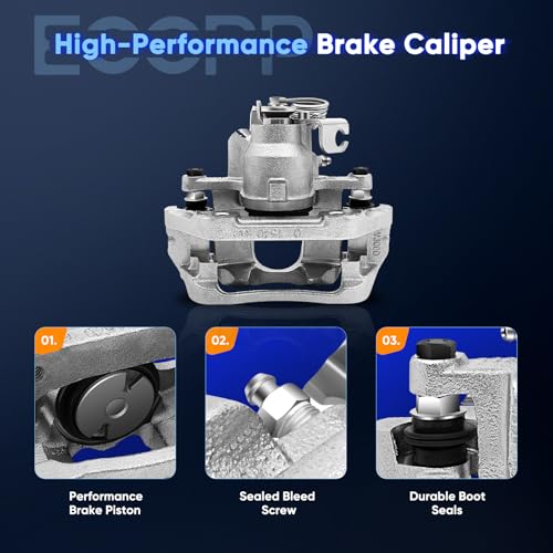 ECCPP 18B5263 18B5262 Rear Left & Right Brake Calipers w/Bracket - size: Rear[18B5263 18B5262 ]