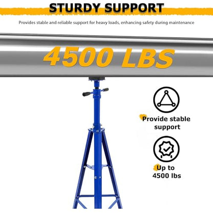 KUAFU Adjustable Under Hoist Tripod Stand, 4500 LBS Load Capacity, 2 Ton - size: Blue