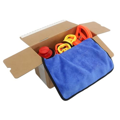 Dent Remover Tool for Car, Car Body Repair Dent Removal Tools, Orange Suction Cup Dent Puller, Hail Damage Repair Kit Dent Puller Tool - color: Orange