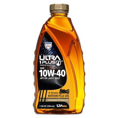 4T 10W-40 Full Synthetic Motorcycle Oil JASO MA2 API SN 1 Quart - size: 1 Quart