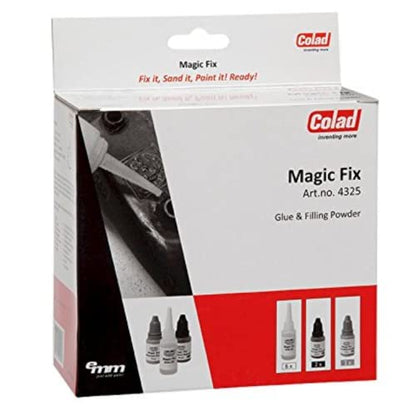 Colad Magic Fix Glue & Bonding Powder Filler Kit 4325 – Multipurpose Automotive Repair Kit for Body Filler, Plastic, and Panel Bonding Applications