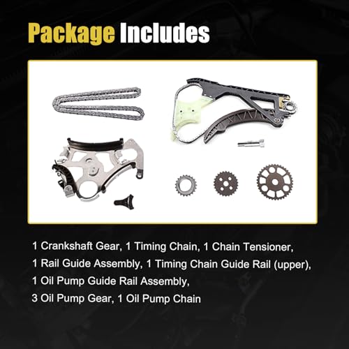 Timing Chain Kit w/Oil Pump Gear fit for BMW 328i 128i 528i N52 N55 3.0L