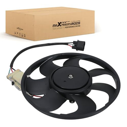 maXpeedingrods Right Passenger Side Electric Cooling Fan w/Module Fits for Audi S4 2010-2012, for Audi S5 2008-2012, 8K0959455E A0028A0114 - size: 8K0959455E