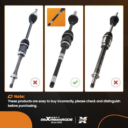 maXpeedingrods Front Right CV Axle Shaft for Ford Escape Sport Utility - size: Front Passenger Side