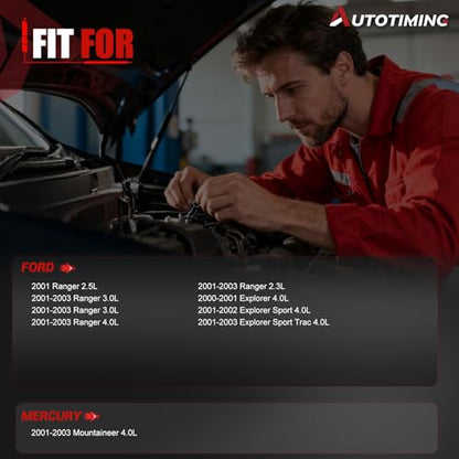 0280156029 Fuel Injectors Set of 6 Compatible with 2001-2003 Ranger 3.0L - color: F-0280156029