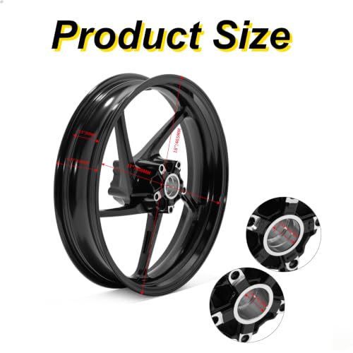 17"x3.5" Front Wheel Rim for Triumph Street Triple 660 675 765 R - size: Street Triple 660 675 765 R/RS 2013-2020