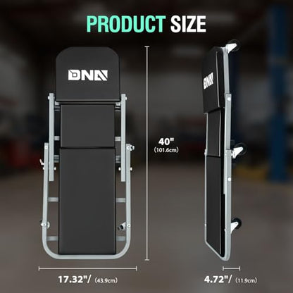 ‎DNA MOTORING TOOLS-00187 40 Inches 2 IN 1 Rolling Folding Car Creeper/Seat, 6 Pcs 2" Casters, 150kg Weight Capacity, Gray - color: Grey, size: 40 Inches