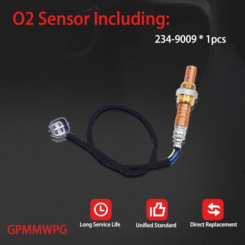 1PCS O2 Sensor 234-9009, 02 Sensor, Automotive Replacement Oxygen Sensor Compatible with Lexus for RX300 Compatible with Toyota for Avalon for Camry for Highlander