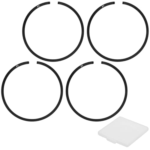 M METERXITY 2-Pack Engine Piston Rings Kit, 39mm x 1.2mm Thick Ductile Iron Piston Ring Set Standard Replacement for Small Engines/Motors/Machinery [Black] - size: 39mm x 1.2mm