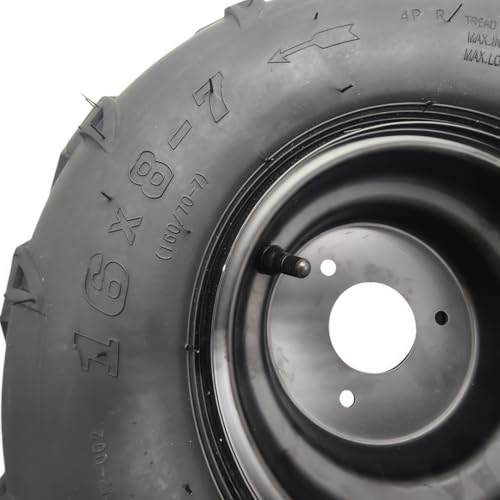 16×8-7 left Tires Wheels with Rim For 50-125cc TAO TAO ATV Go-Kart ATV.