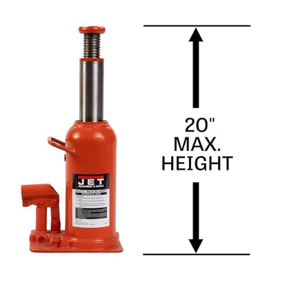 JET 17.5-Ton Hydraulic Bottle Jack w/ Handle (JHJ-17-1/2) - size: 17-1/2 Ton