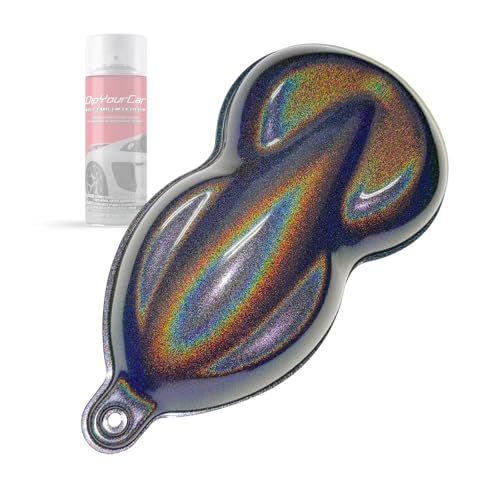 DipYourCar Hyper Holographic Dip Pearl Aerosol Spray - Peelable Automotive Paint for Wheels, Emblems, Mirror Caps & Trim - DIY Car Customization, Metallic & Pearlescent Finish