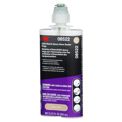 3M OEM Match Epoxy Seam Sealer 08522, Beige, 200 ml, Medium-Bodied - color: Beige