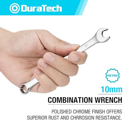 DURATECH 10mm Combination Wrench, Metric - size: 10 mm