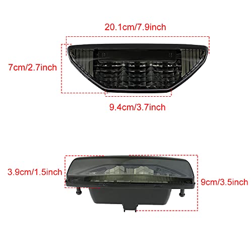 400ex Tail Light ATV Motorcycle Taillight Brake Lamp smoked cover Compatible with Honda TRX 250 300 400EX TRX400X 2008-2014 year