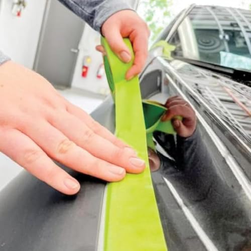 LAUCO DINOGREN Masking Green Tape 1 Inch x 60 Yards, 9 Rolls, Green High Performance Painters Tape, Heat, UV and Water Resistant Tape for Car Painting, Auto Body Refinishing and Spray Booths 6068 - size: 1in-9rolls