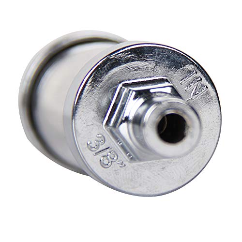 Universal Fuel Pump Filter, CarBole 9748 Universal 3/8" Inlet/Outlet Fuel Filter Clear View - Glass - size: 1PC Of 3/8" Inlet/Outlet