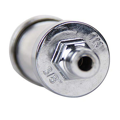 Universal Fuel Pump Filter, CarBole 9748 Universal 3/8" Inlet/Outlet Fuel Filter Clear View - Glass - size: 1PC Of 3/8" Inlet/Outlet