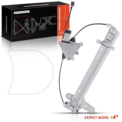 A-Premium Rear Driver Side Power Window Regulator with Motor (2-Pin)
