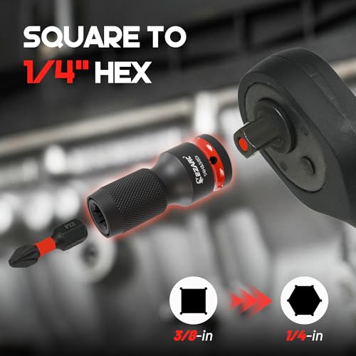 EZARC 21PCS Impact Socket Adapter Set with Swivel Joints and Couplers