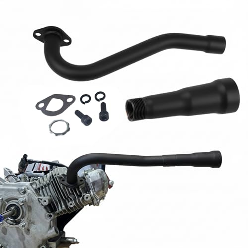 212cc Exhaust Trumpet Pipe for Predator 212 196cc GX200 Tillotson Engine - color: black, size: Exhaust Tip1