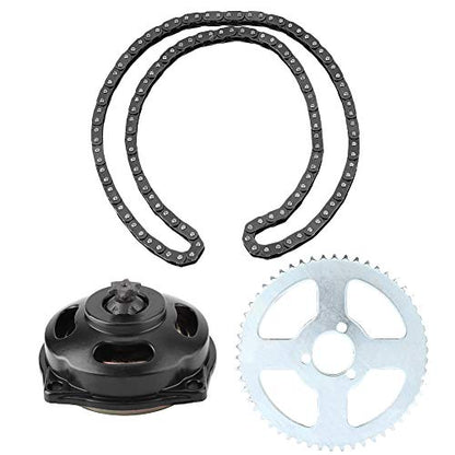Ejoyous Motorcycle Sprocket Chain Kit, Drive System T8F Chain & 6T & Rear Sprocket Kit Fit for Mini Motorcycle