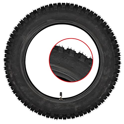 Trkimal 90/100-14 Rear Tire Inner Tube Assembly Tyre for Motocross Off Road Dirt Pit Bike (90/100-14) - size: 90-100-14