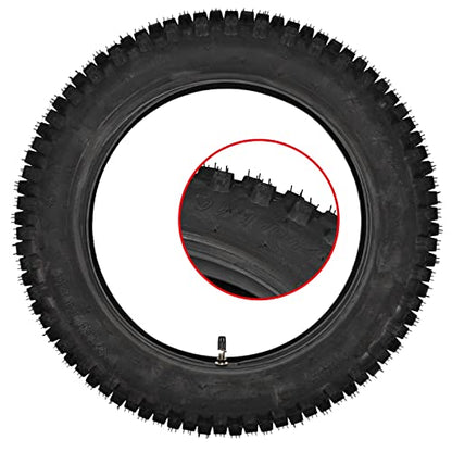 Trkimal 90/100-14 Rear Tire Inner Tube Assembly Tyre for Motocross Off Road Dirt Pit Bike (90/100-14) - size: 90-100-14