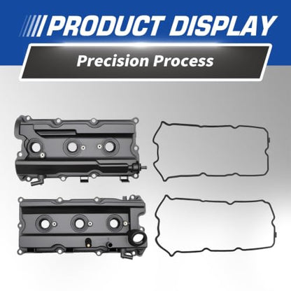 Valve Cover Pair with Gaskets Compatible with Frontier Pathfinder Xterra - size: Valve Covers + Gaskets