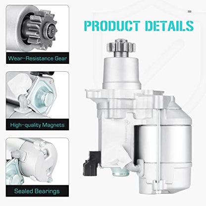 New Starter Fits for Toyota Avalon 3.0L 98-04, for Camry 98-05, for Highlander 01-03, for Rav4 2.0L 01-03 2.4L 04-05, for Sienna 3.0L 98-02, for Solara 3.0L 99-03, 410-52097, 28100-03100, 28100-74260