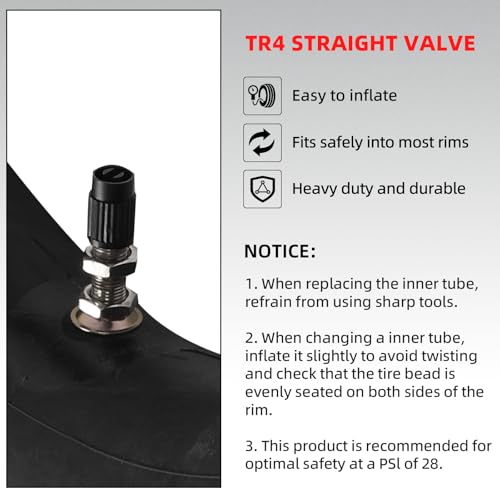 (2 Pack) AR-PRO 2.25/2.50-16” Off-Road Motorcycle Inner Tubes with TR4 Valve Stem - 70/90-16 Motorcycle Tire Replacement Inner Tubes - Compatible with Dirt Bikes, Pit Bikes, and Off-Road Motorcycles - size: 2.25/2.50-16", TR4 Valve