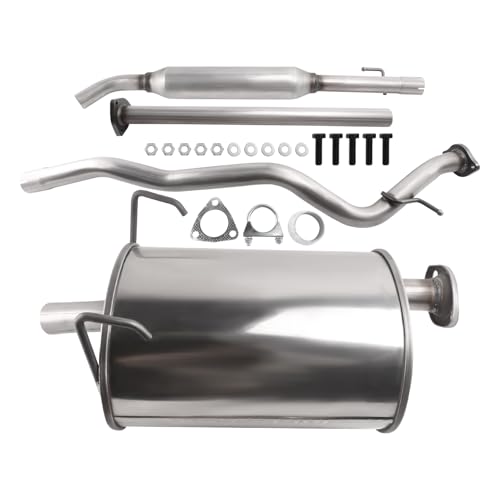 409 Stainless Steel Exhaust Resonator & Muffler Pipe System - size: 1997-2001 CR-V 2.0L L4