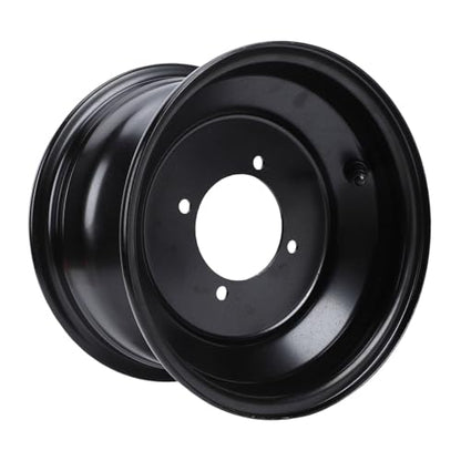 GOTOTOP 8 Inch ATV Front Wheel Rim, 4 Holes 19x7-8 Steel Wheel Hub for Go Kart ATV Quad Dirt Bike Buggy Black Coating